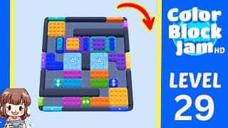 Color Block Jam Level 29 Solution Walkthrough