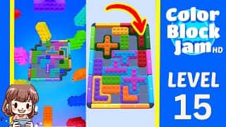 Color Block Jam Level 15 Solution Walkthrough