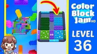 Color Block Jam Level 36 Solution Walkthrough