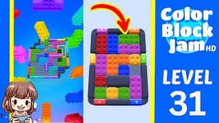 Color Block Jam Level 31 Solution Walkthrough