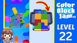 Color Block Jam Level 22 Solution Walkthrough